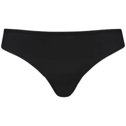 Lace Back Invisible Thong - Black