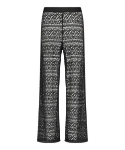Lace Beach Pant - Black