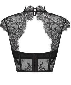 Lace Camille Top - Black