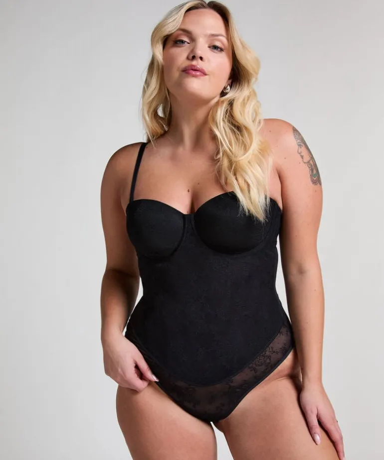 Lace Shaping Body - Black