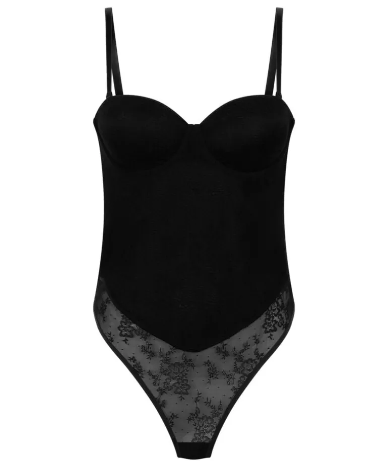 Lace Shaping Body - Black