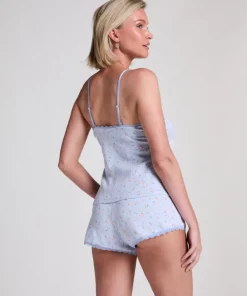 Lace Shorts Pointelle - Blue