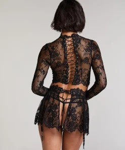 Lace Skirt - Black
