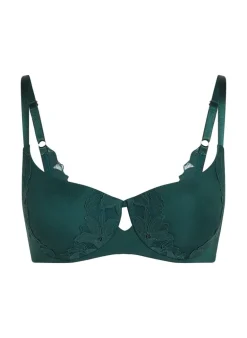 Lana Padded Underwired Bra - Green