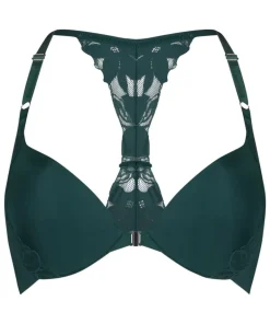 Lana Padded Underwired Push-Up Bra - Green