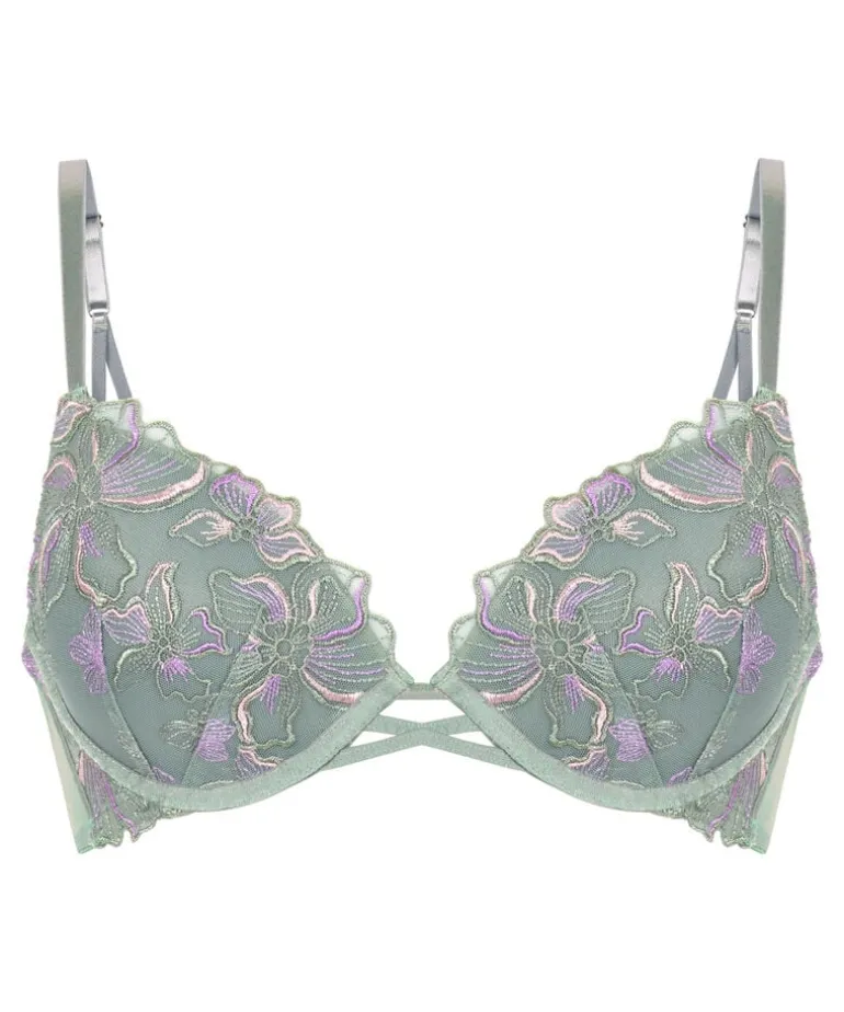Lauren Padded Underwired Bra - Green