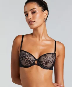 Lea Padded Underwired Bra - Black
