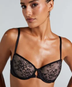 Lea Padded Underwired Bra - Black