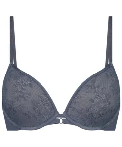 Lea Padded Underwired Push-Up Bra - Gray