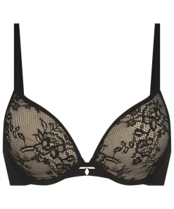 Lea Padded Underwired Push-Up Bra - Black