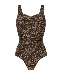Leopard swimsuit - Brown
