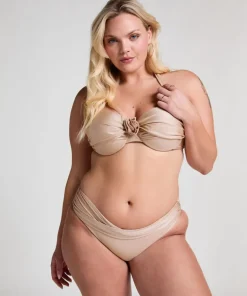 Lima Bandeau Bikini Top - Beige