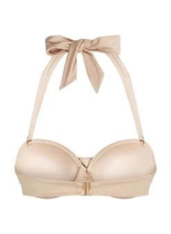 Lima Bandeau Bikini Top - Beige