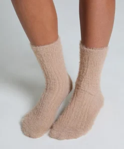 Liv Fluffy Socks - Beige