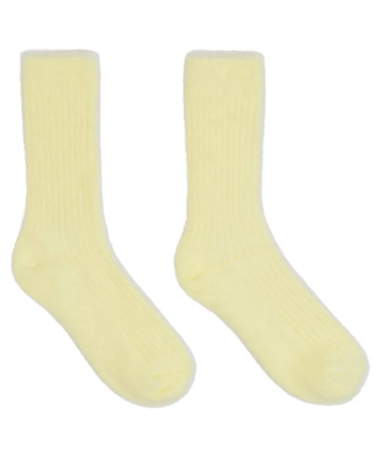 Liv Fluffy Socks - Yellow