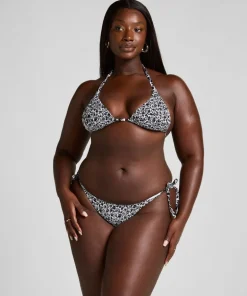Lobos Cheeky Tanga Bikini Bottoms - Black