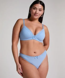 Lola Padded Non-Wired Bra - Blue
