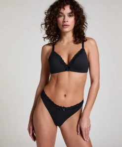 Lola Padded Non-Wired Bra - Black