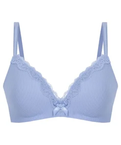 Lola Padded Non-Wired Bra - Blue