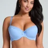Lola Padded Underwired Bra - Blue