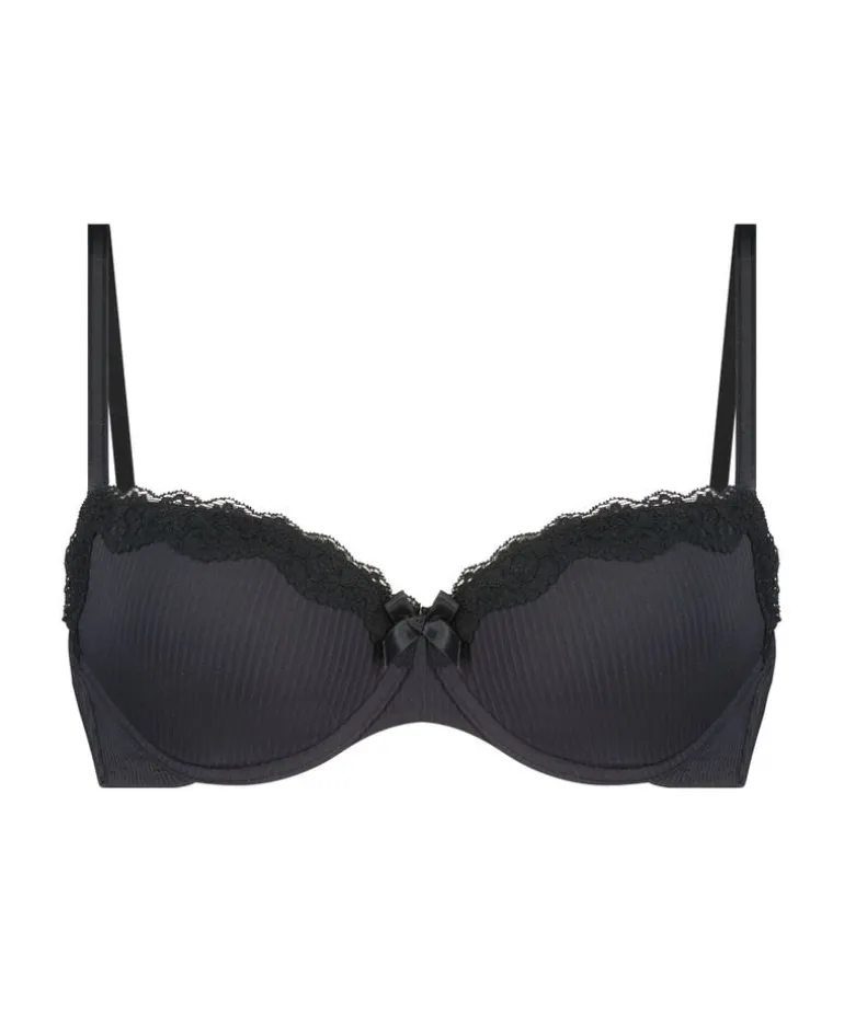Lola Padded Underwired Bra - Black