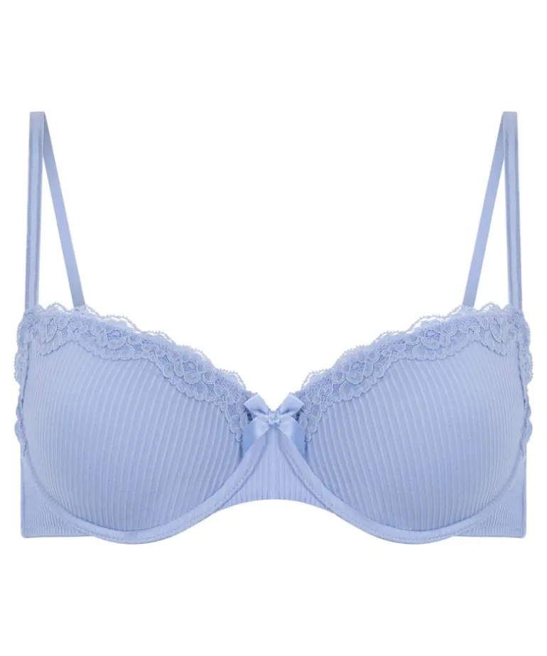 Lola Padded Underwired Bra - Blue