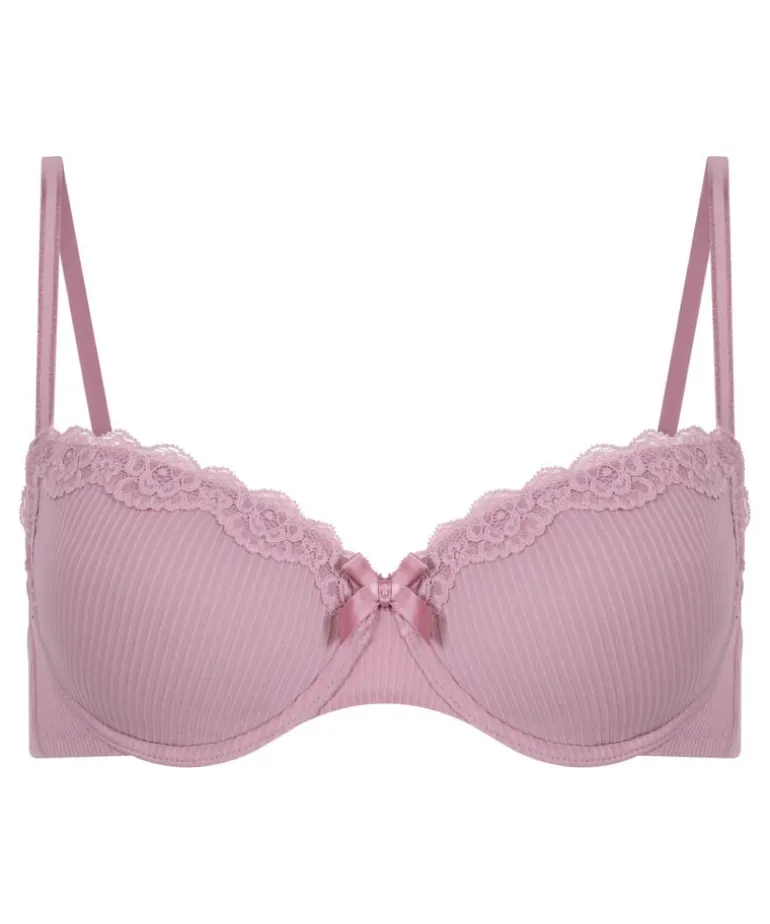 Lola Padded Underwired Bra - Pink