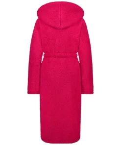 Long Fleece Bathrobe - Pink
