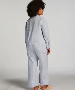 Long Sleeve Cotton Jacket - Blue