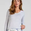 Long-Sleeved Pyjama Top - Gray