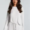 Long-Sleeved Pyjama Top - Beige