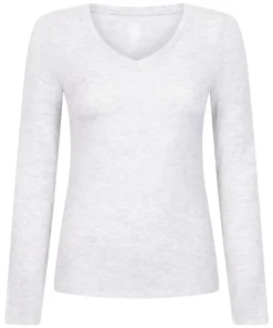 Long-Sleeved Pyjama Top - Gray