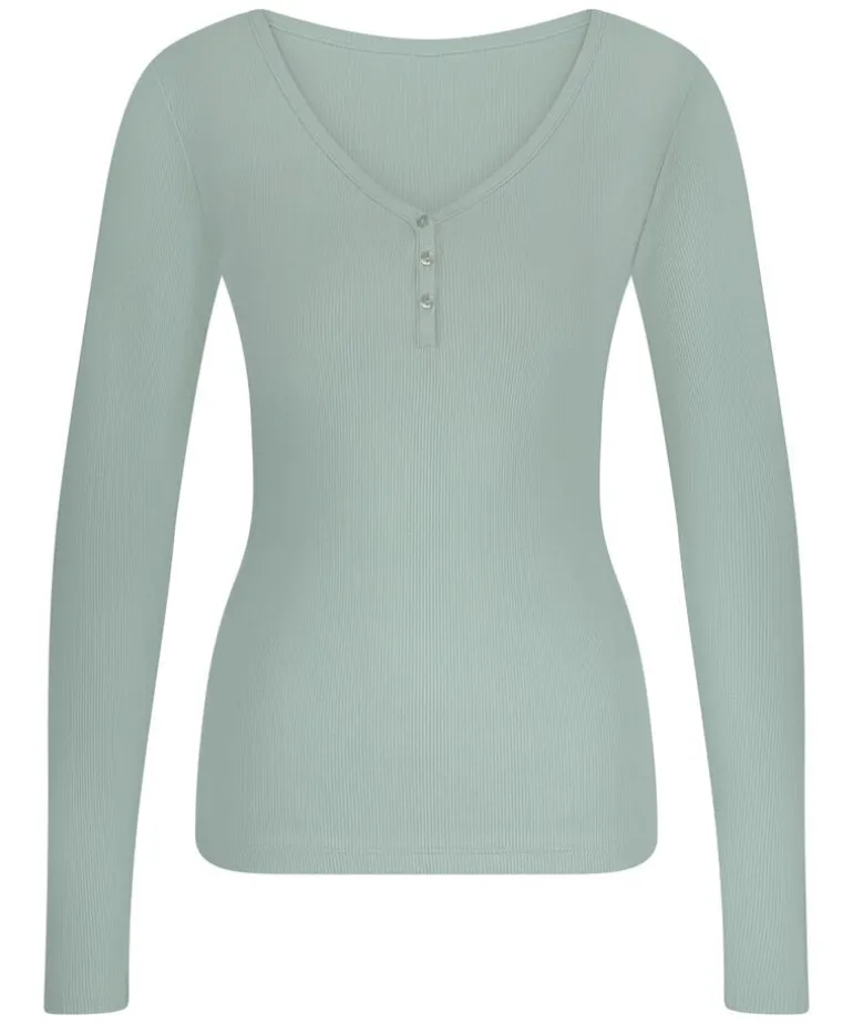 Long-Sleeved Pyjama Top - Green