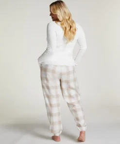 Long-Sleeved Pyjama Top - White