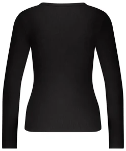 Long-Sleeved Pyjama Top - Black