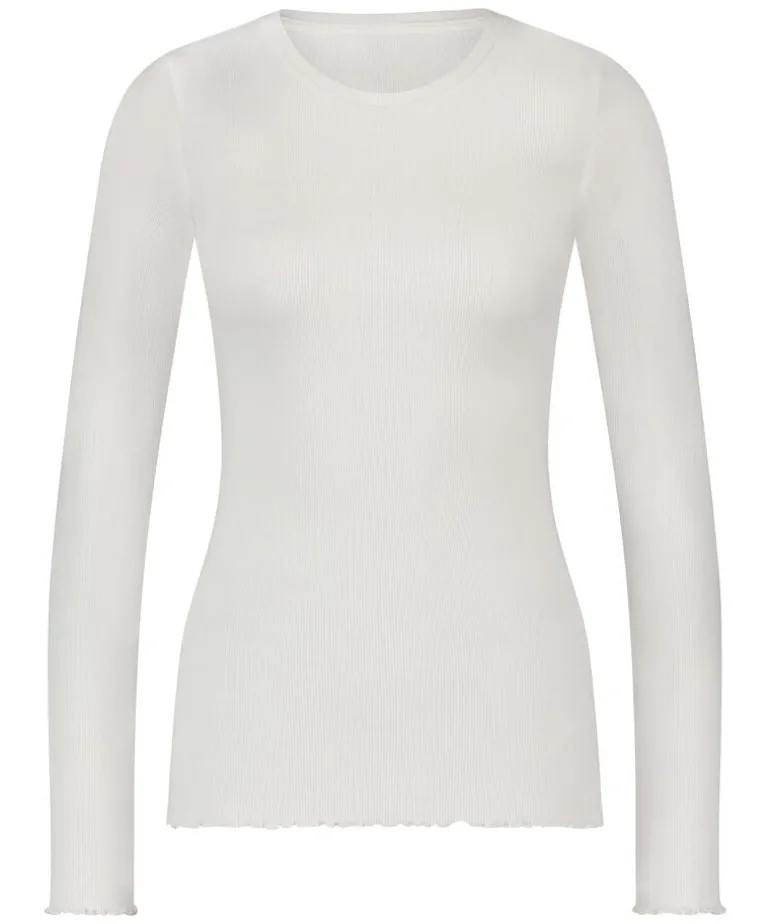 Long-Sleeved Pyjama Top - White