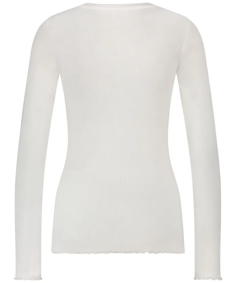 Long-Sleeved Pyjama Top - White