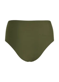 Luna High-Waisted Shaping Cheeky Bikini Bottoms - Green