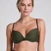 Luna padded bikini top - Green