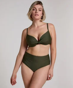 Luna padded bikini top - Green