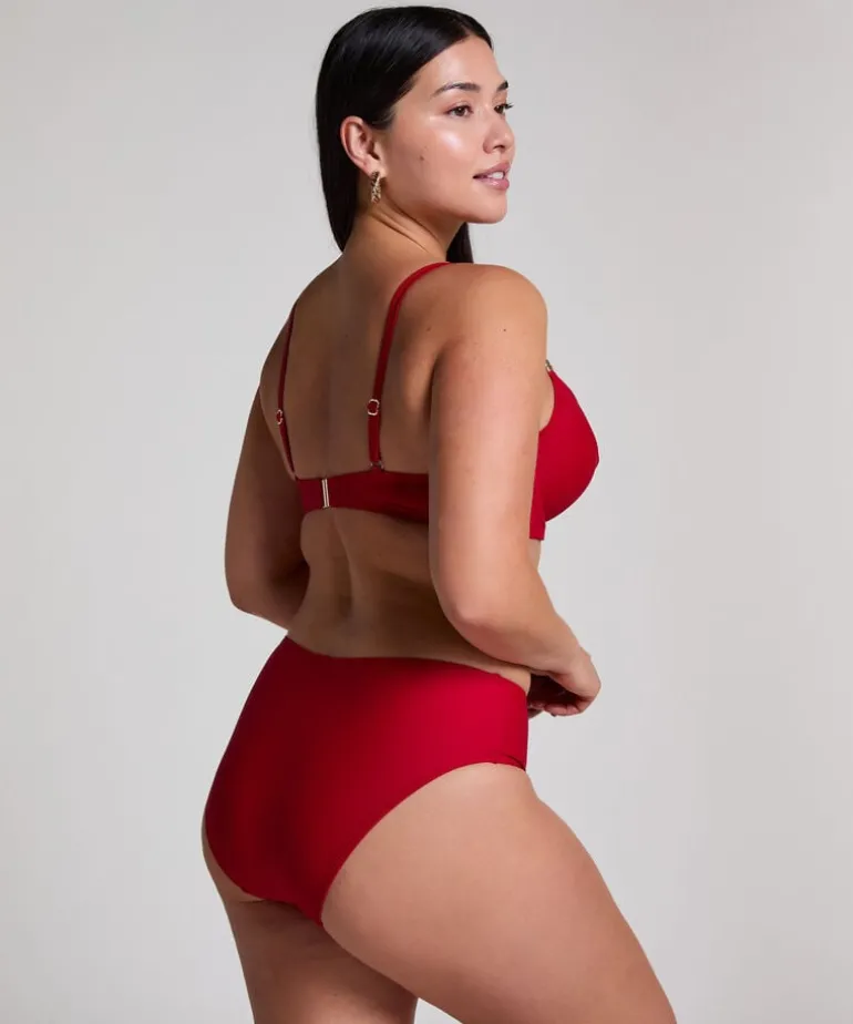 Luna Rio Midi Bikini Bottom - Red