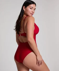 Luna Shaping Swimsuit - Red