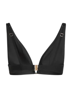 Luna Triangle Bikini Top - Black