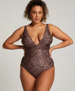 Luxe Shaping Swimsuit - Brown