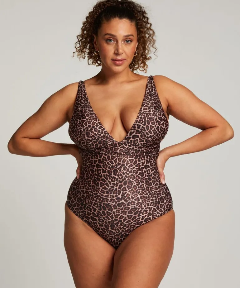 Luxe Shaping Swimsuit - Brown