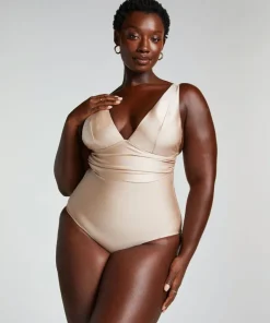 Luxe Shaping Swimsuit - Beige