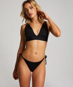 Luxe string bikini shorts - Black