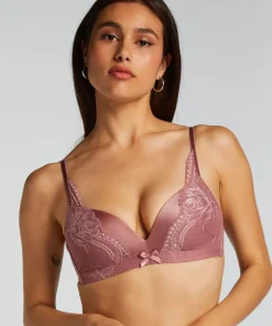 Lycke Padded Non-Wired Bra - Pink