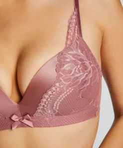 Lycke Padded Non-Wired Bra - Pink