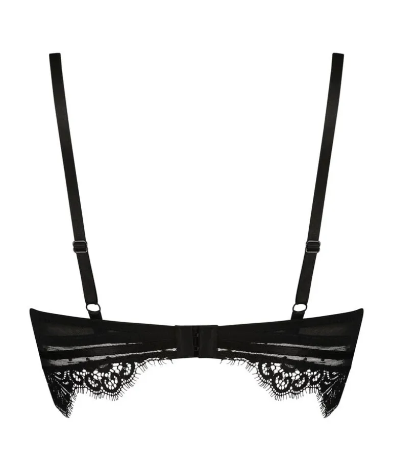 Marilee Padded Underwired Longline Bra - Black